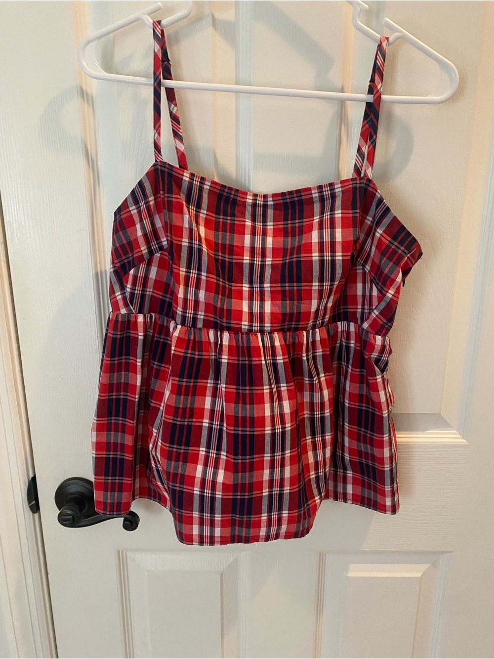 J Crew tie back spaghetti strap top.